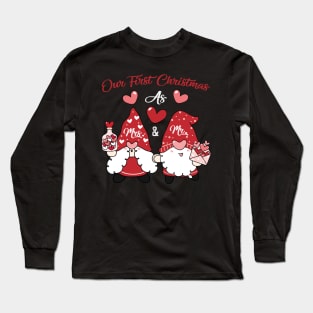 Our first christmas as mr and mrs xmas 2022 Long Sleeve T-Shirt